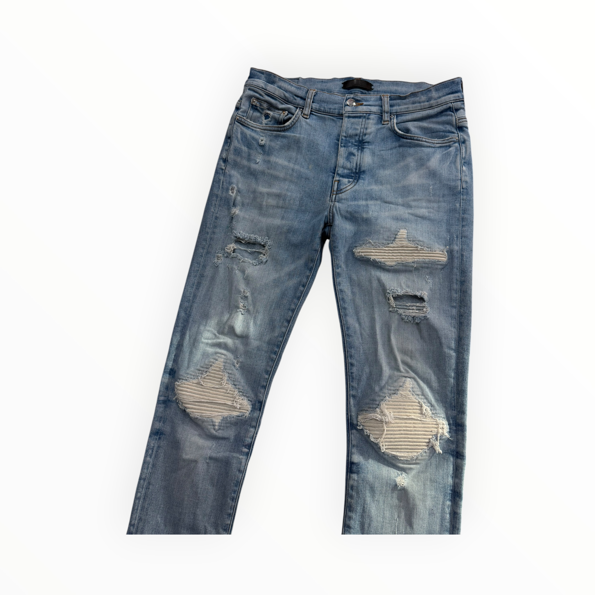 Amiri MX1 Blue/White Denim
