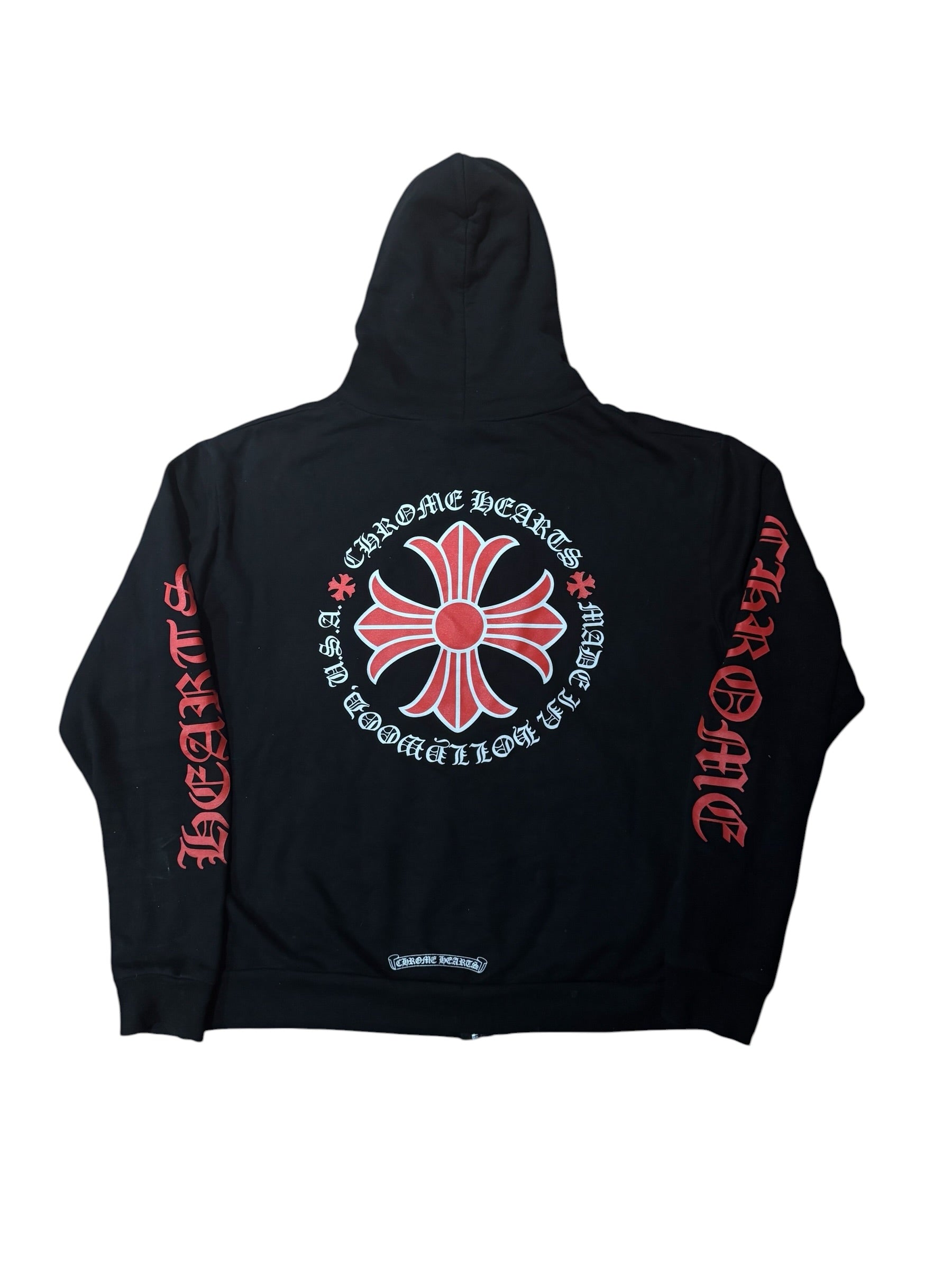 Chrome Hearts Made In Hollywood Plus Cross Zip Up Hoodie