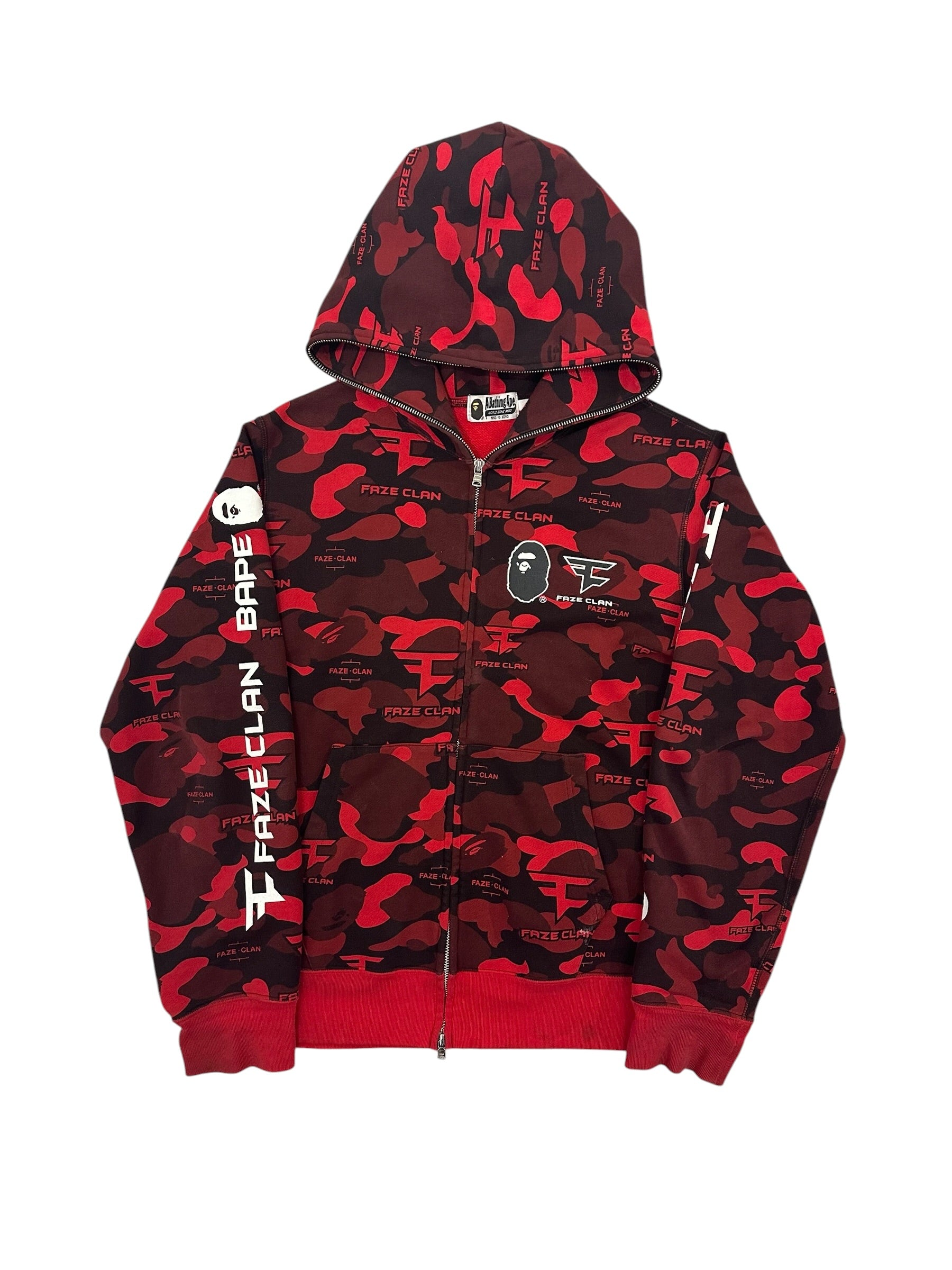 A Bathing Ape x Faze Clan Camo Zip-Up Hoodie