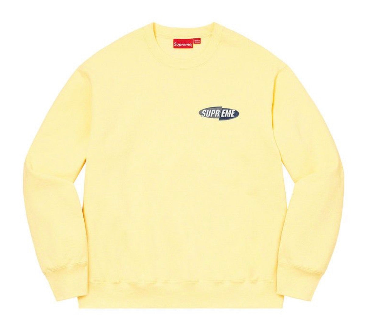 Supreme 212 Crewneck ‘Light Yellow’