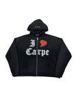 Carpe Diem ‘I Heart Carpe’ Zip Up Black
