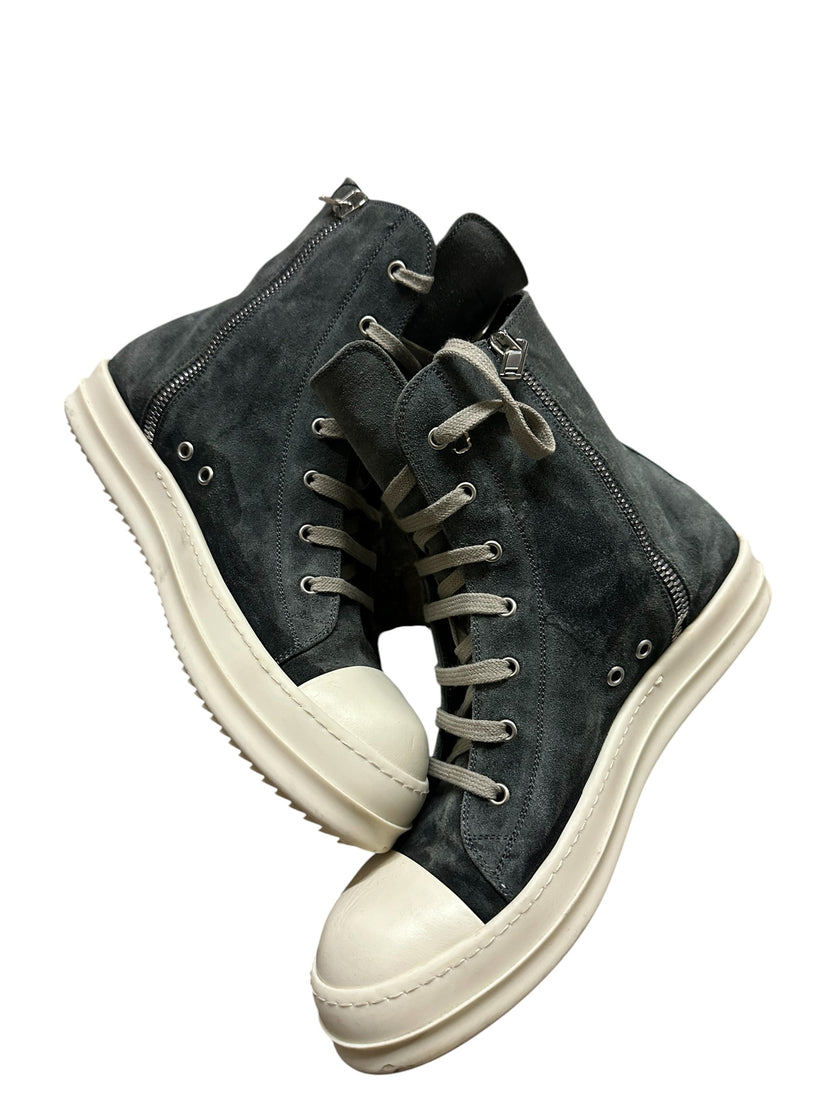 Rick Owens Suede Ramone High Stone Milk