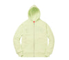 Supreme Arc Logo Thermal Zip Up Sweatshirt Pale Lime
