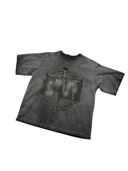 Saint Vanity Grey Cross Tee