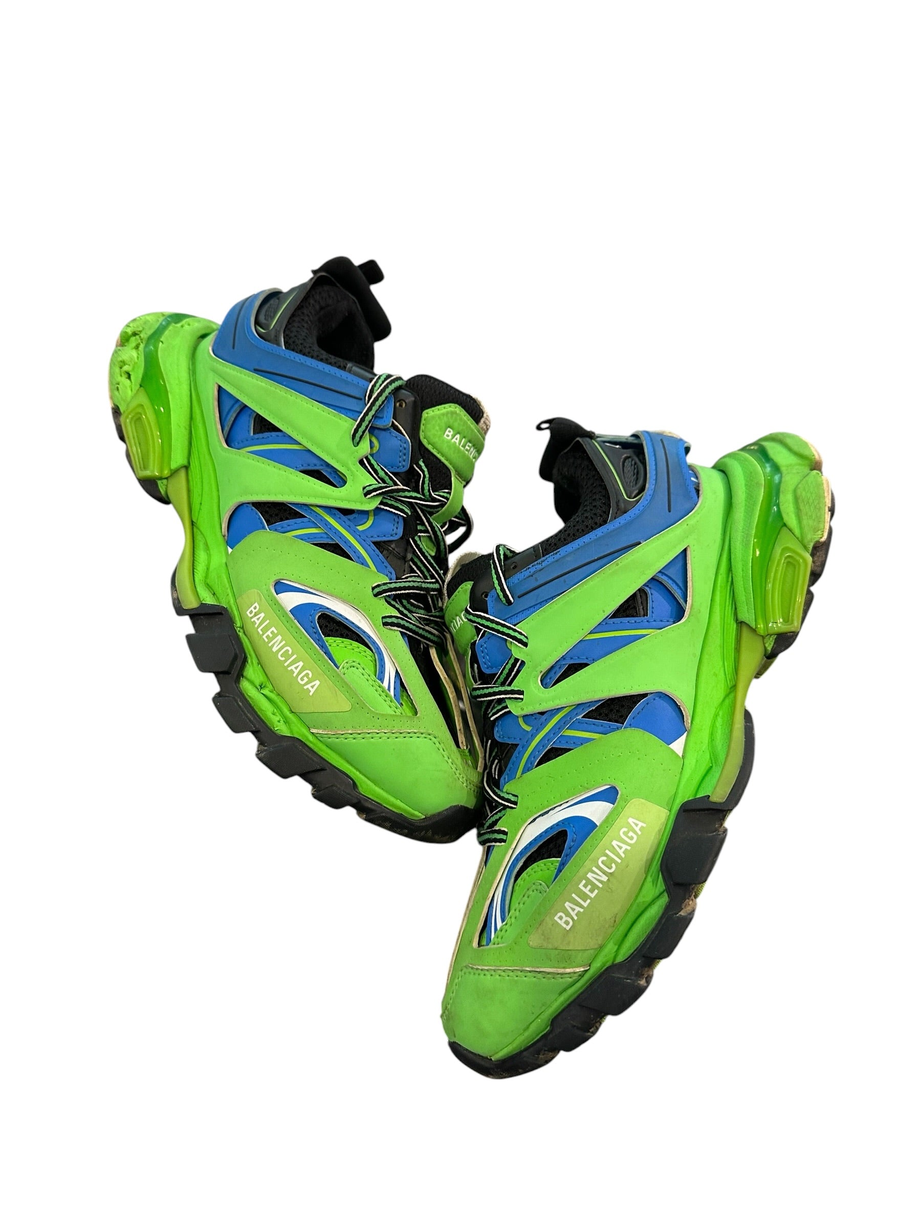 Balenciaga Track Green Blue