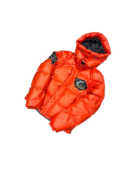 Avirex Orange Varsity Puffer