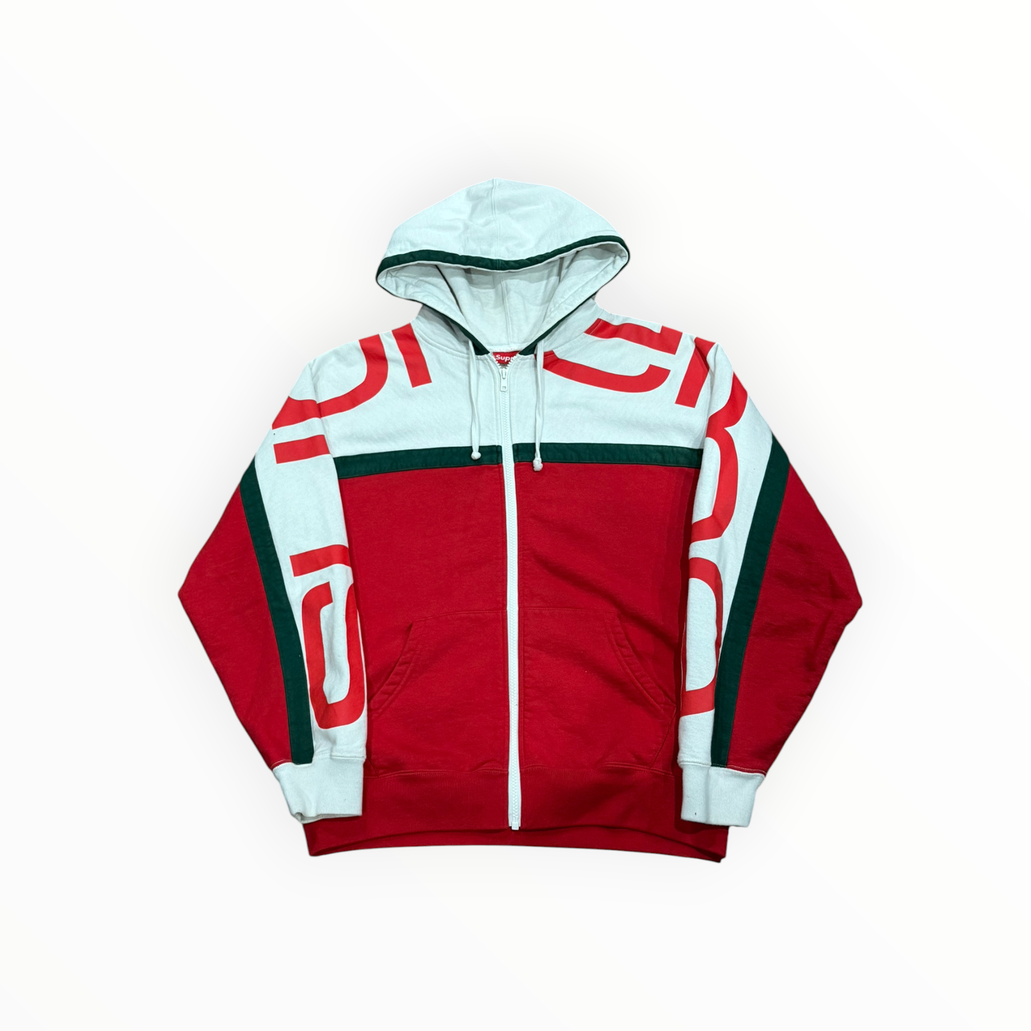Supreme Big Logo Paneled Zip Up