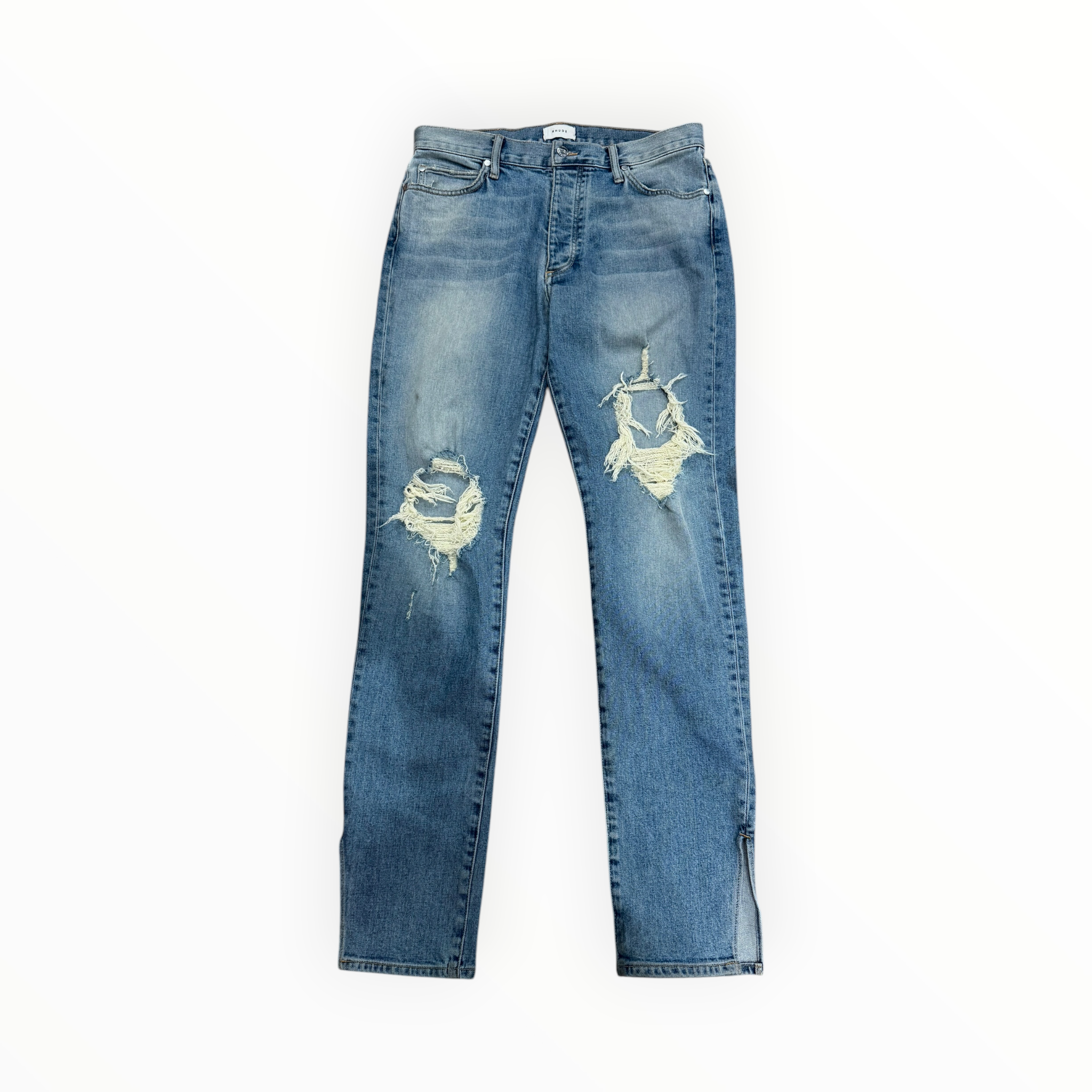 Rhude Trashed Denim Blue
