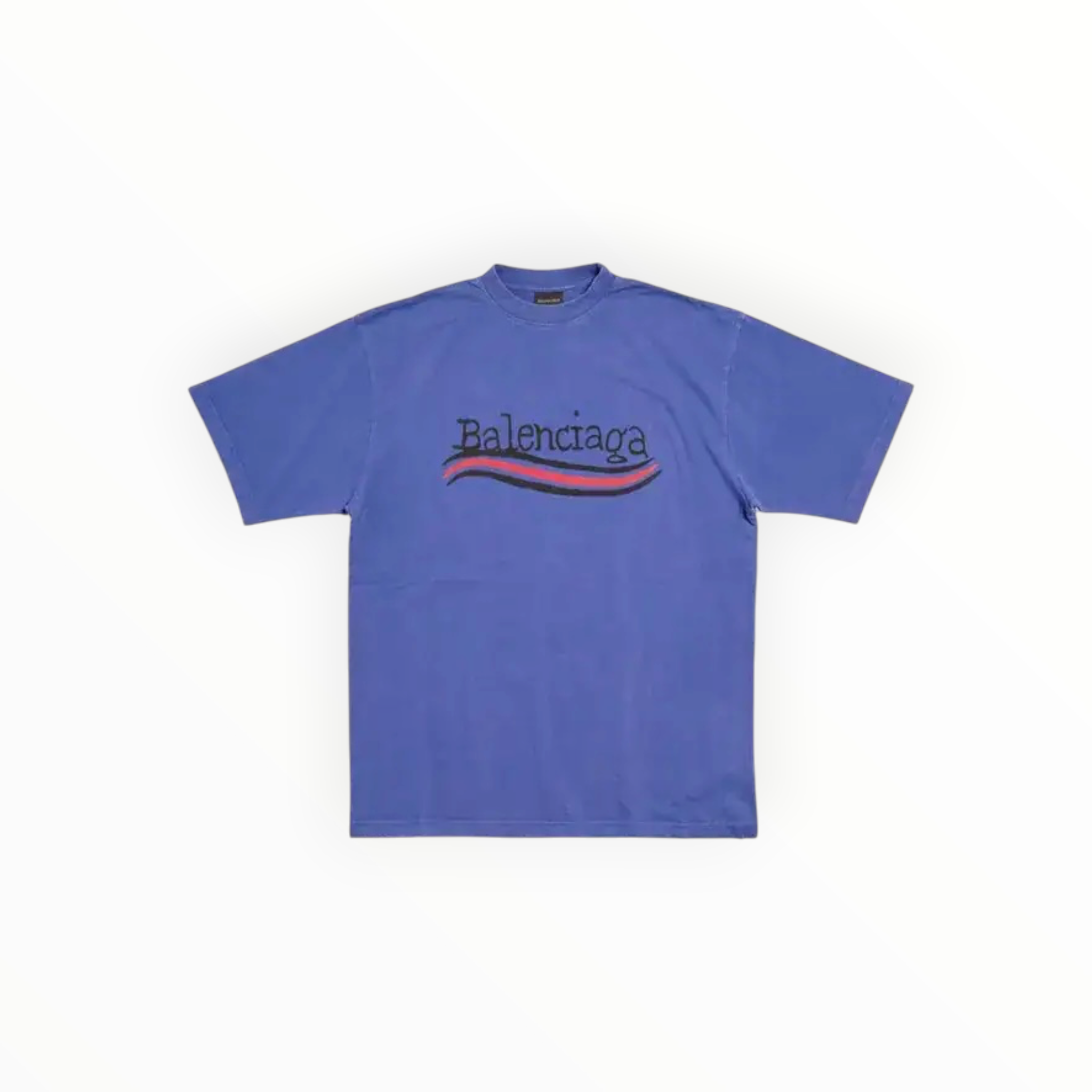 Balenciaga Political Campaign Tee Blue