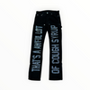 ALOCS Rhinestone Corduroy Pants