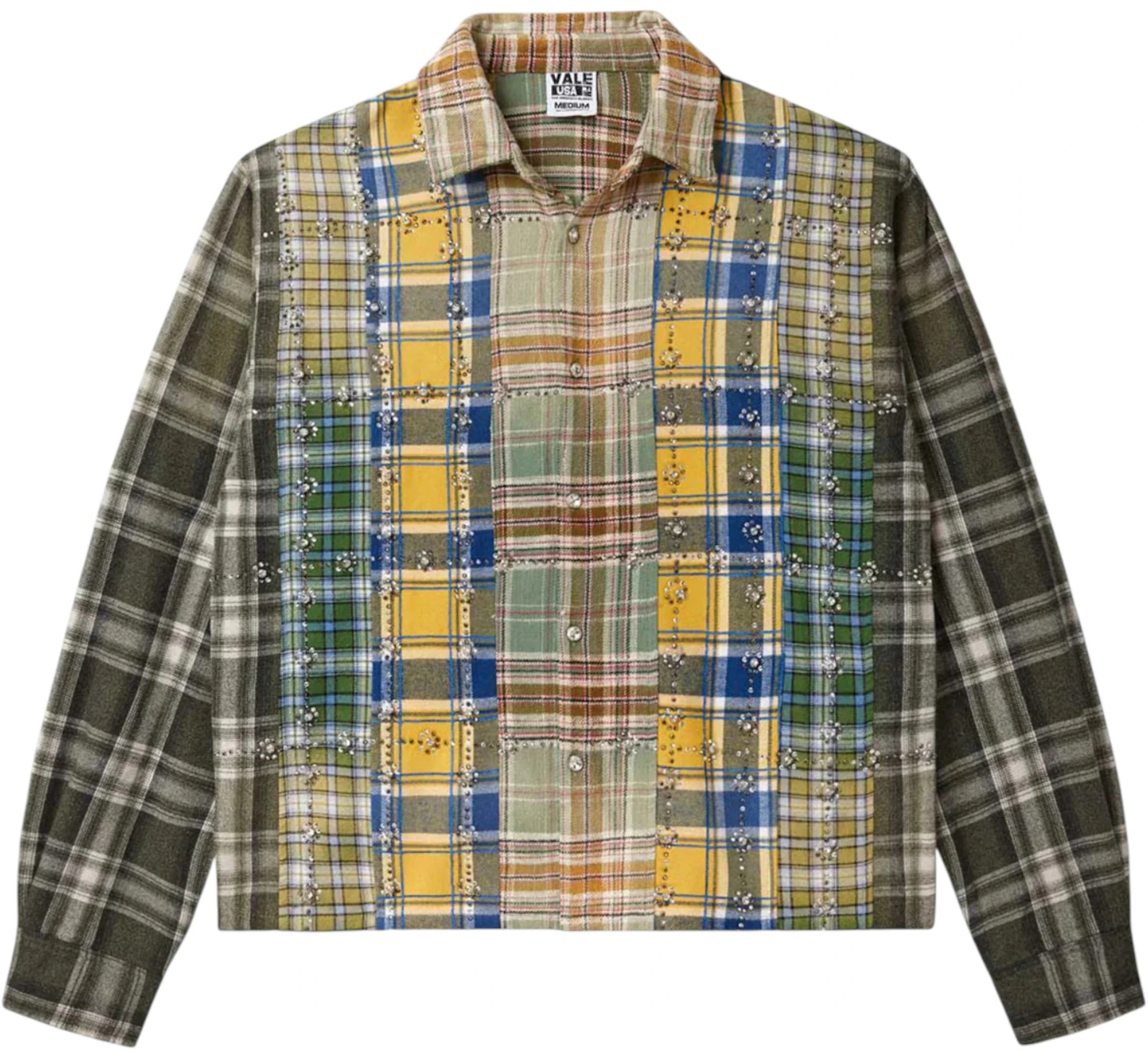 Vale Forever Earth Day L/S Flannel Green/Patchwork