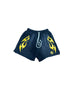 Hellstar Flame Shorts Black/Yellow