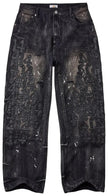 Vale Black Cat Patch Denim