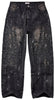 Vale Black Cat Patch Denim