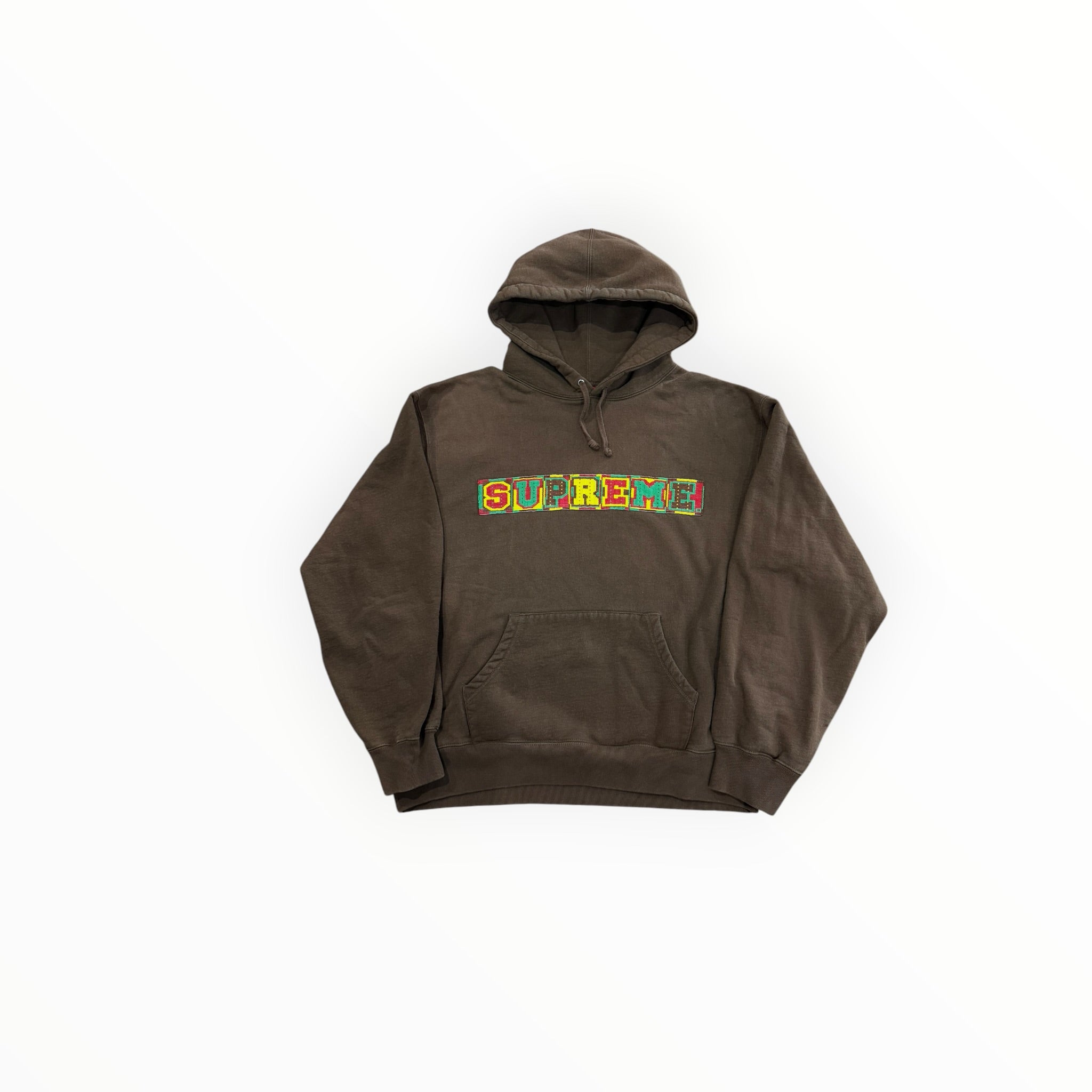 Supreme Beaded Hooded Sweatshirt (SS23) Brown