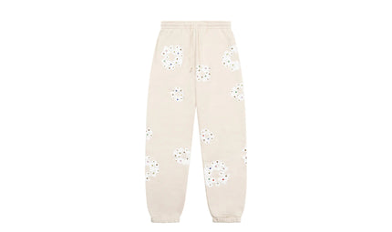 Denim Tears Rhinestone Cotton Wreath Sweatpants Oatmeal