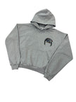 Paradox Rhinestone Pullover Hoodie Grey