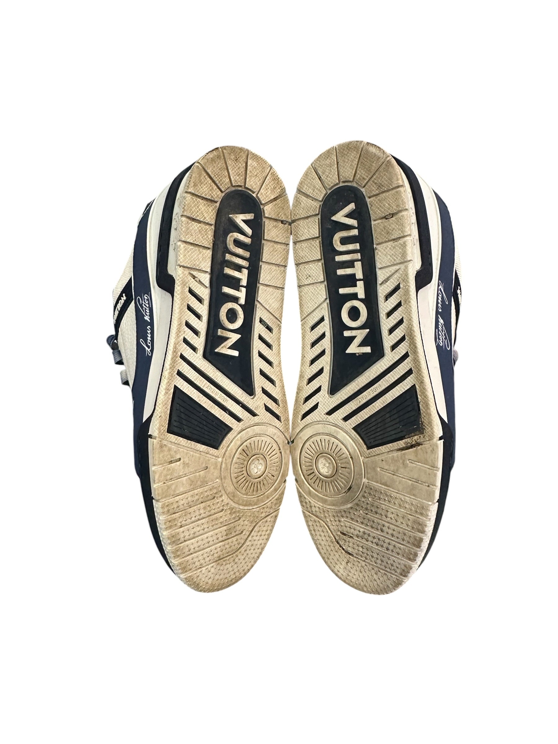 Louis Vuitton Trainer White Navy