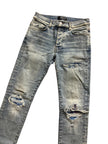 Amiri MX1 Gradient Patch Denim
