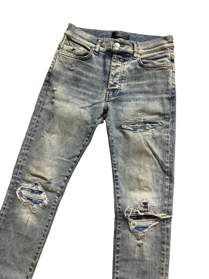 Amiri MX1 Gradient Patch Denim