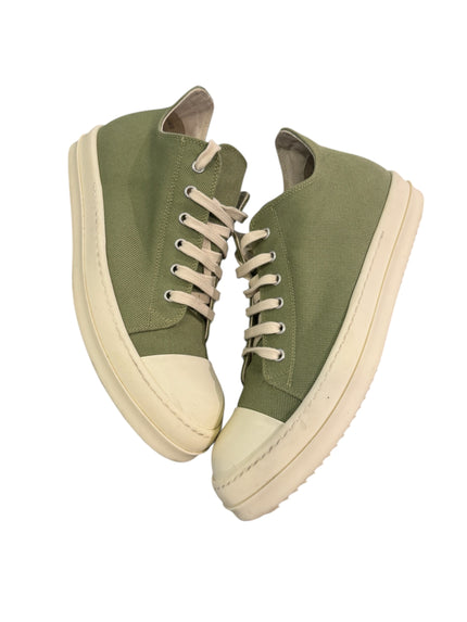 Rick Owens DrkShdw Low Top (Sage/Milk)