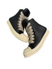 Rick Owen’s Jumbo Lace Padded Sneaks Black Milk