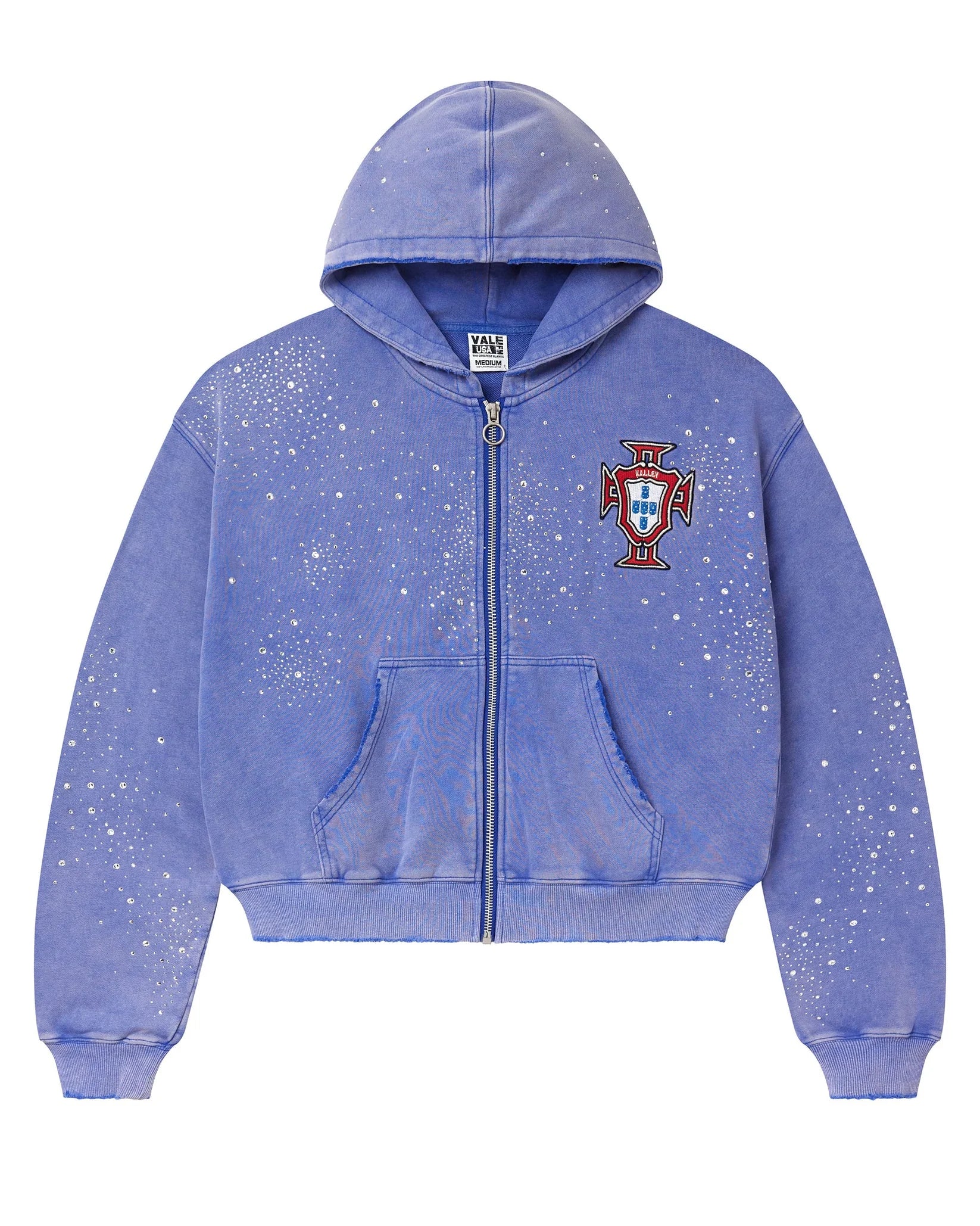 Vale Forever Blue Pluto Cluster Zip Up Hoodie