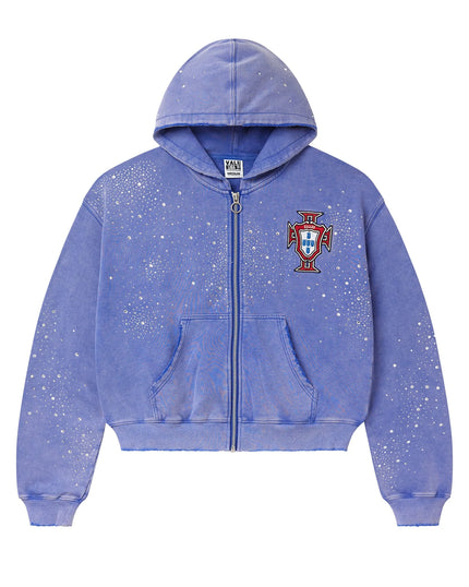Vale Forever Blue Pluto Cluster Zip Up Hoodie