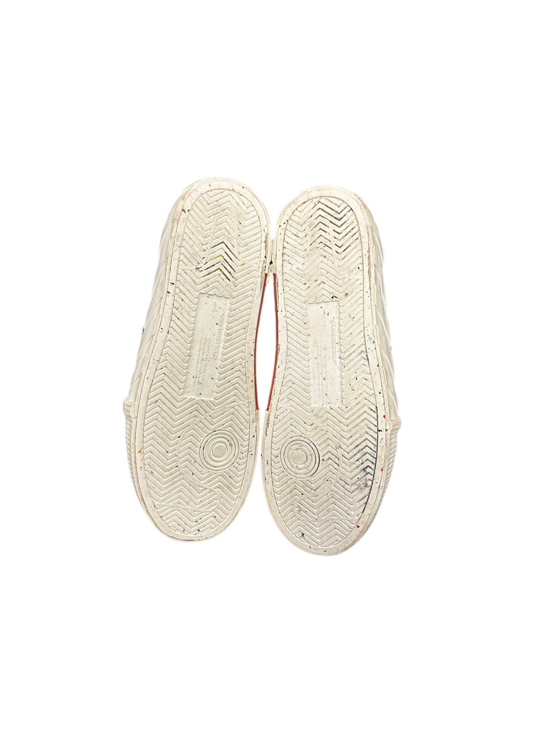 OFF-WHITE Low Vulcanized Canvas Sneaker Black White