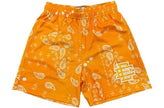 Eric Emanuel Paisley EE Shorts Yellow/White