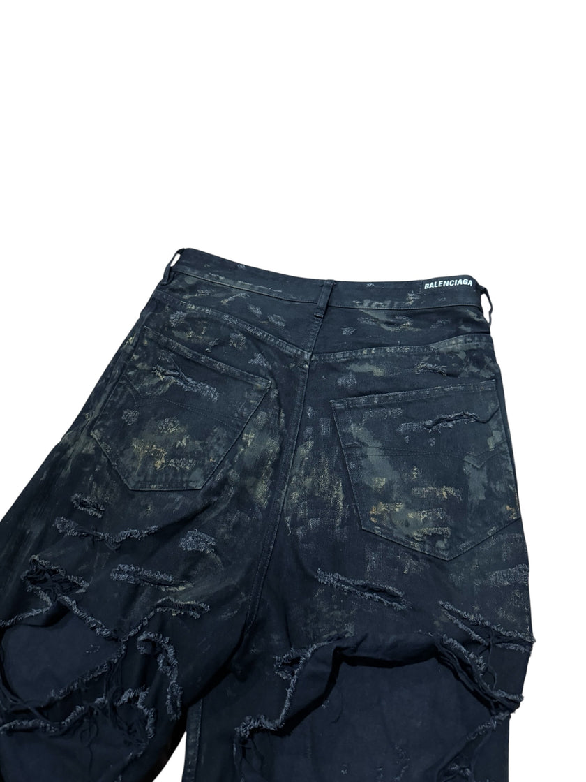 Balenciaga Super Destroyed Baggy Denim