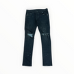 Purple Paint Splatter Black Denim
