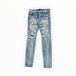 Amiri Bandanna Patch Trasher Denim