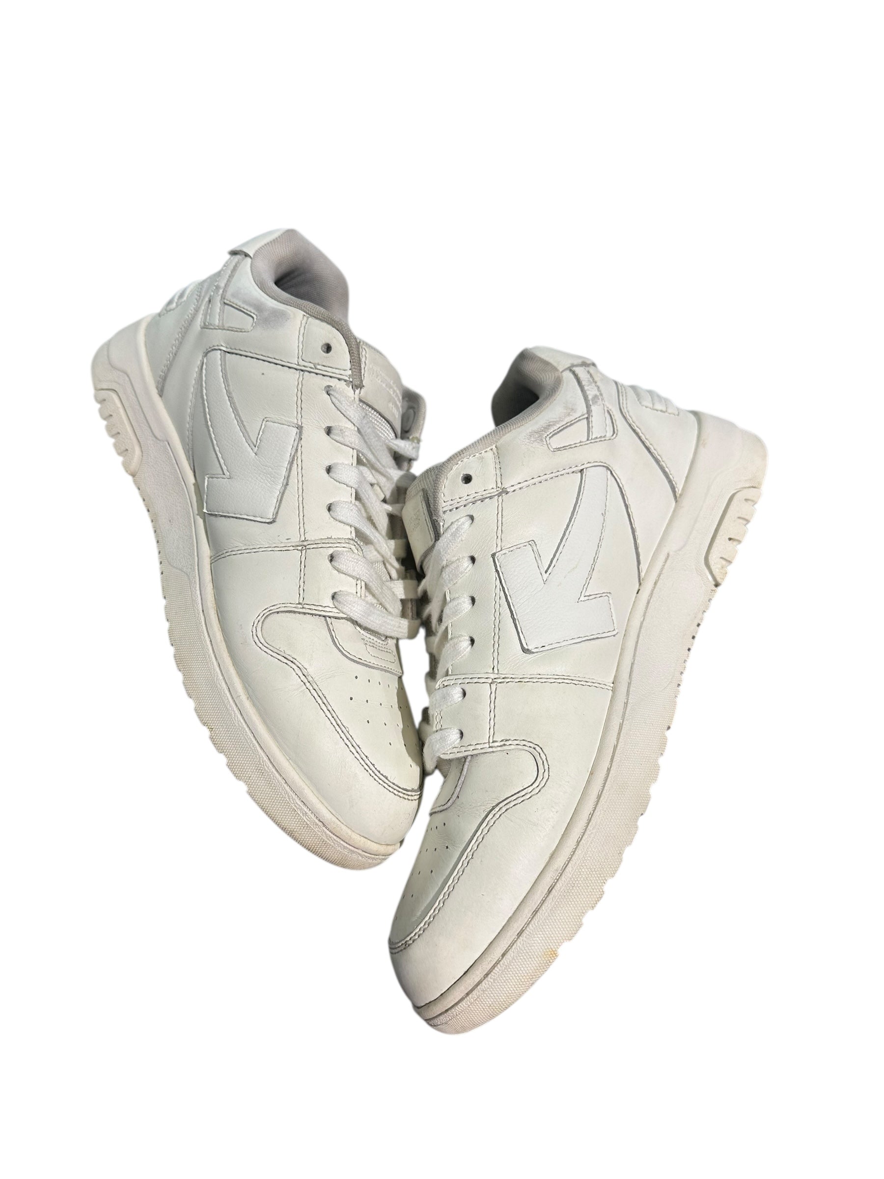 OFF-WHITE Out of Office OOO Low Tops “For Walking White Blue
