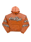 Prestige Flames Pullover Hoodie Orange