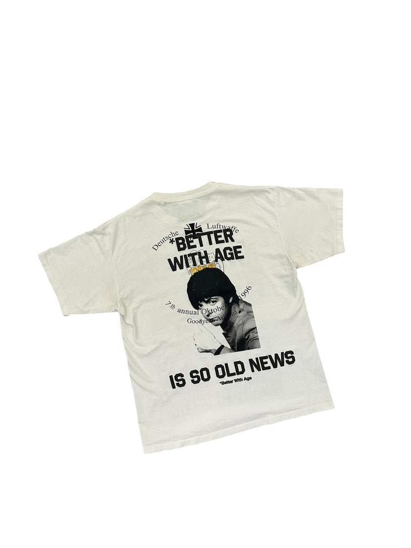 Better With Age Sin Club Tee White