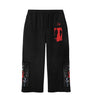 Daven Homme Uncharted DH Appliqué Embroidered Sweatpants Black