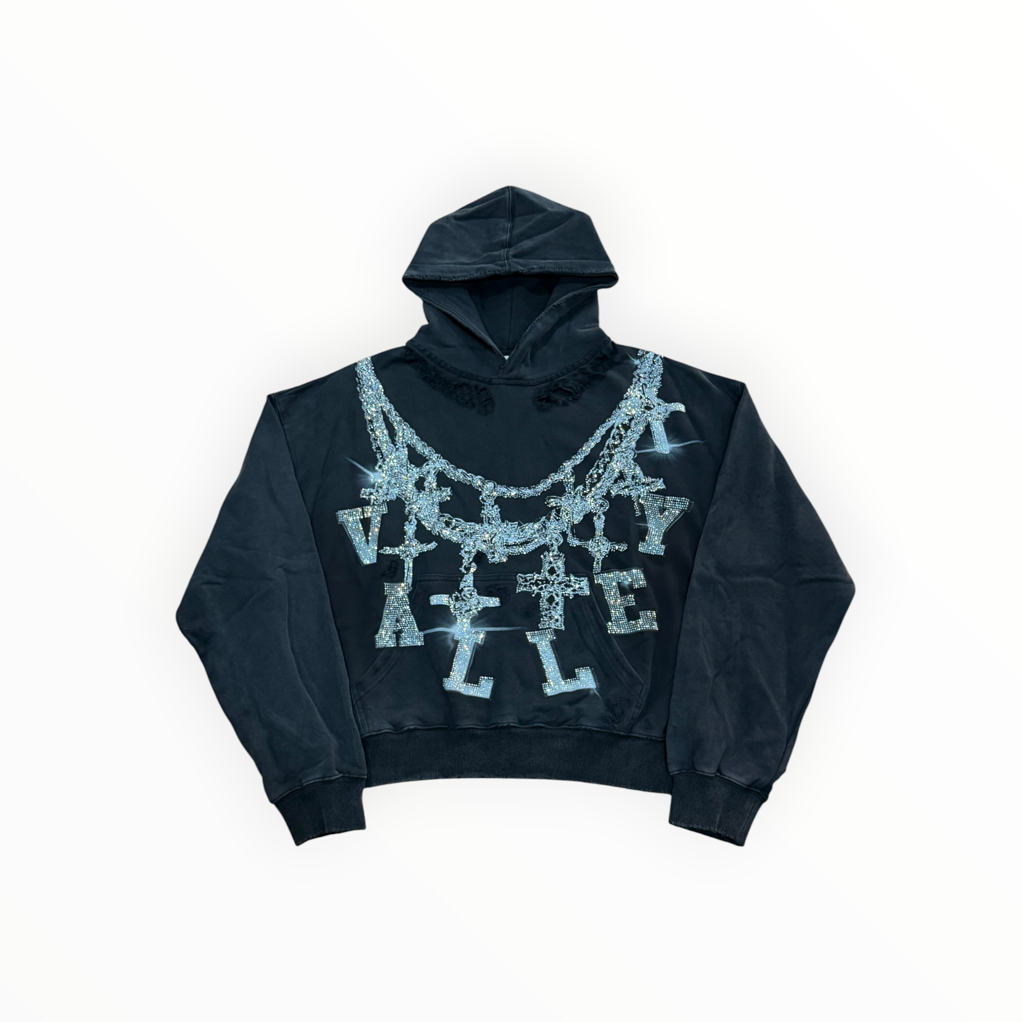 Vale Forever Black Big Chain Hoodie