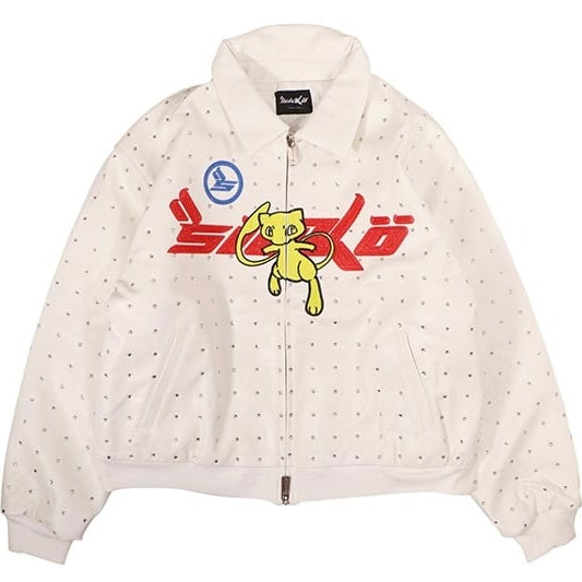Sicko Mew Leather Jacket White