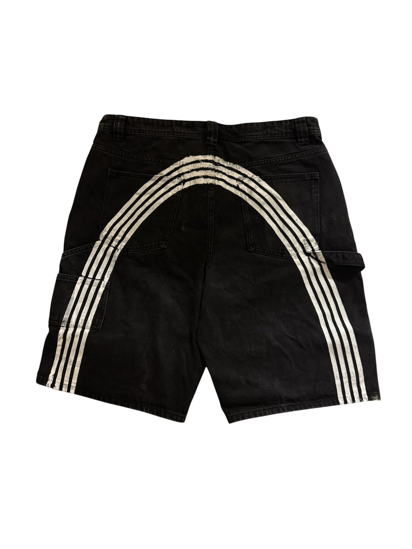 Carpe Diem Arch Double Knee Jorts Black