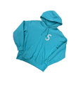 Supreme S Logo Hoodie Aqua Crystal