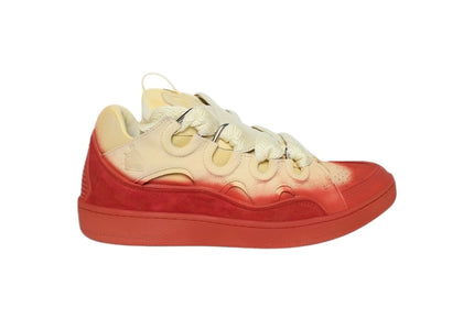 Lanvin Curb Sneaker Spray Effect Red/Beige
