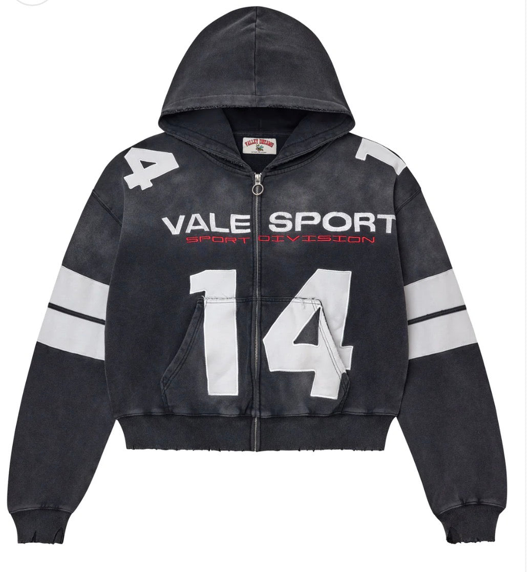 Vale Forever Jerzee Zip Up Hoodie Black
