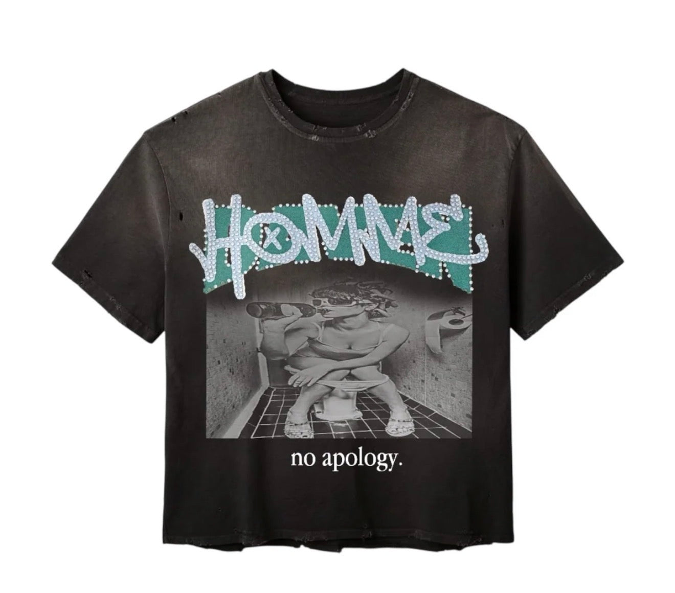 Daven Homme No Apology Tee Black