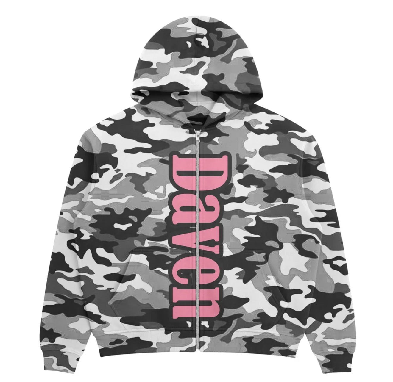 Daven Homme Forever Young Snow Camo Hoodie