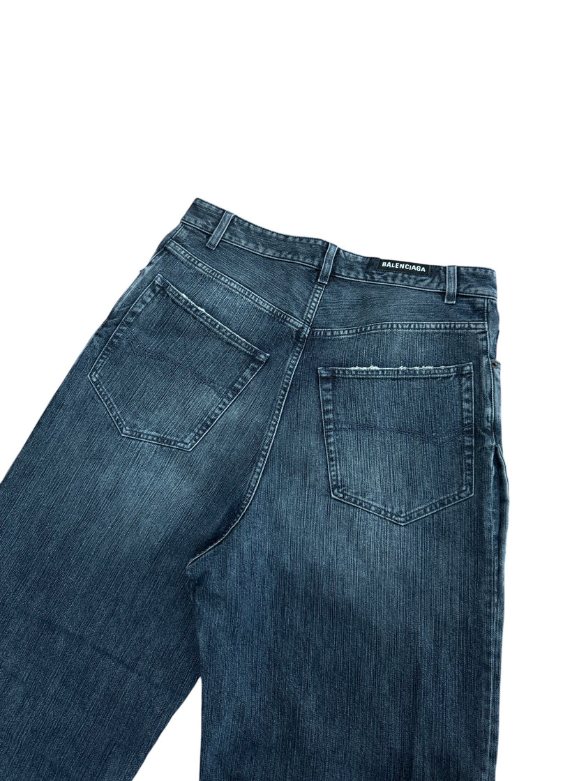 Balenciaga Double Effect Front Jeans