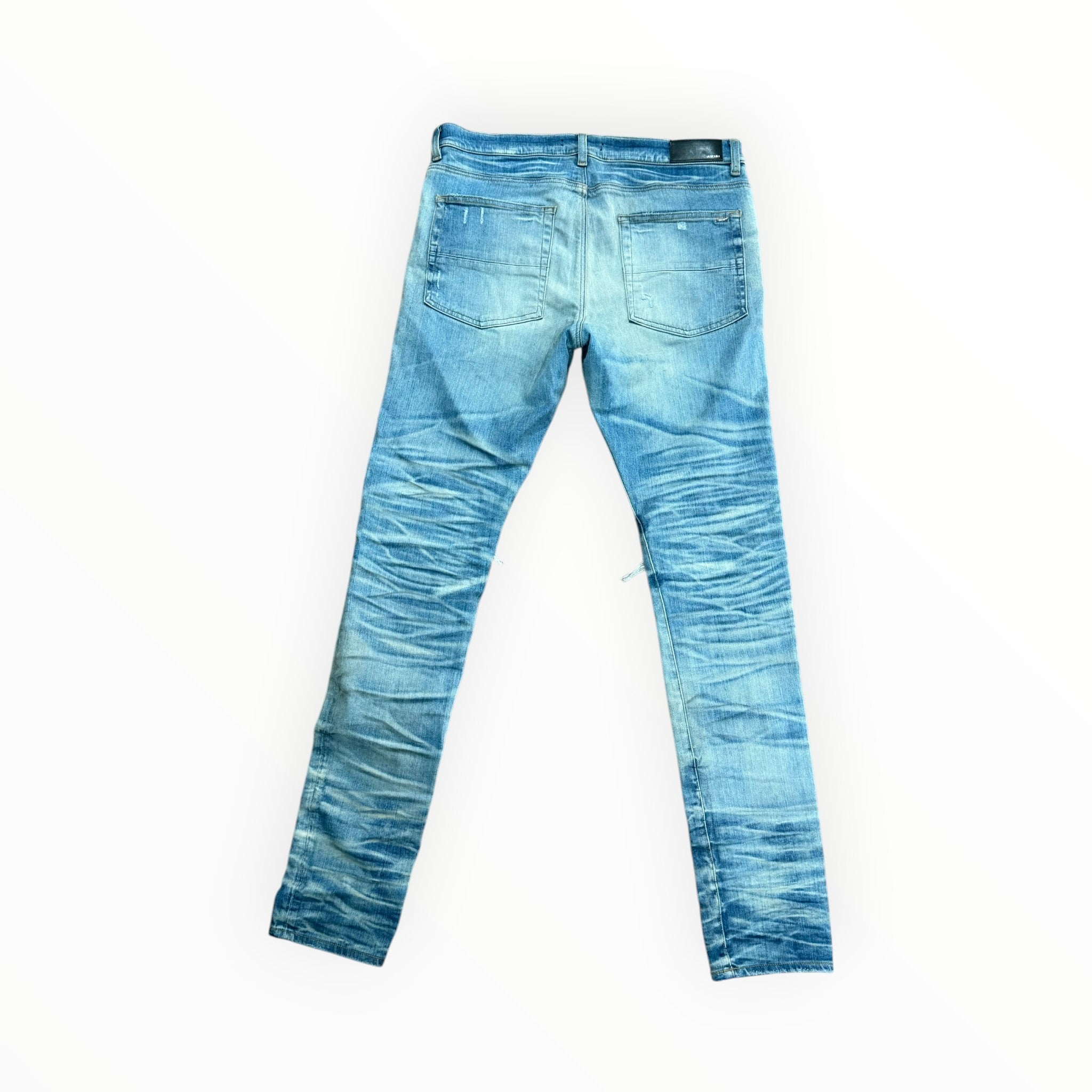 Amiri MX1 Blue Denim Black Patch