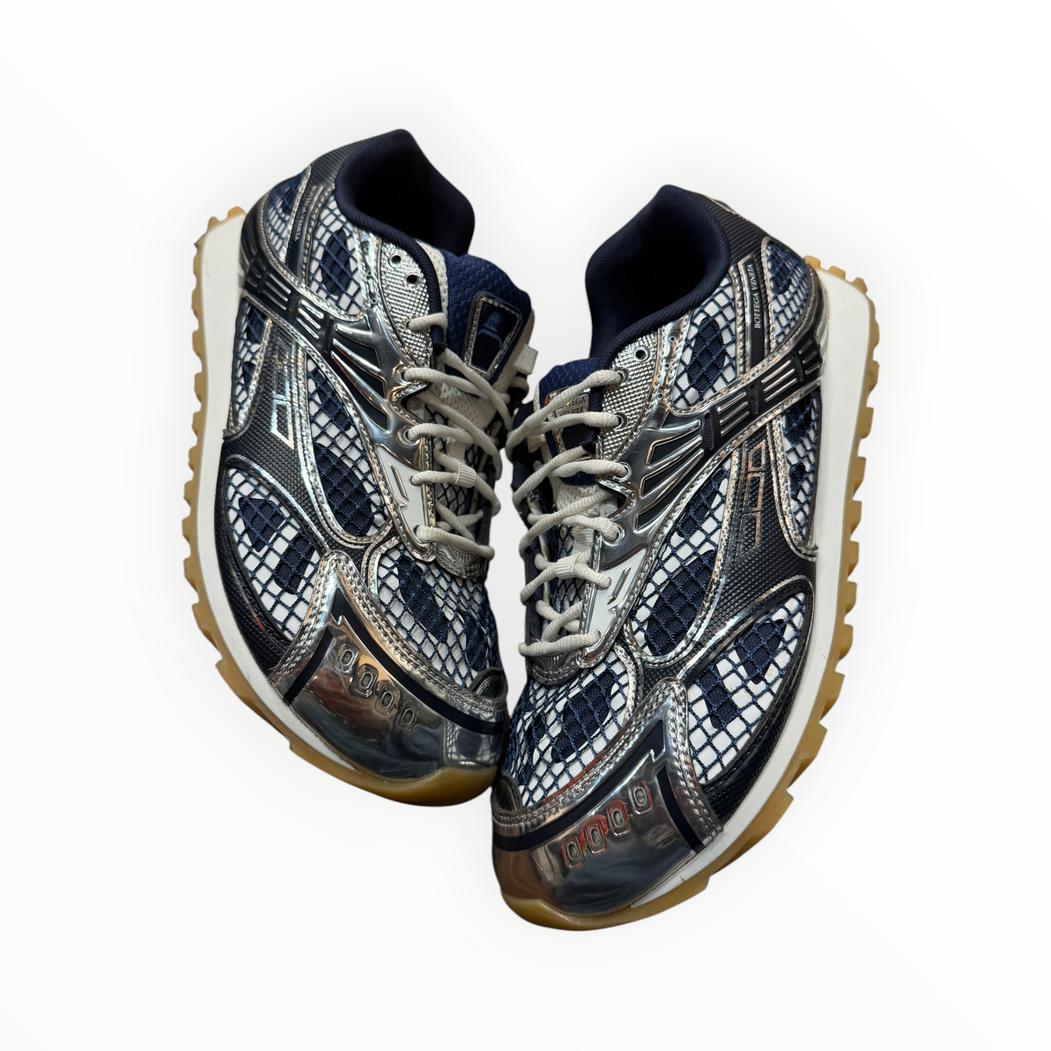 Bottega Veneta Orbit Sneaker Abyss Silver