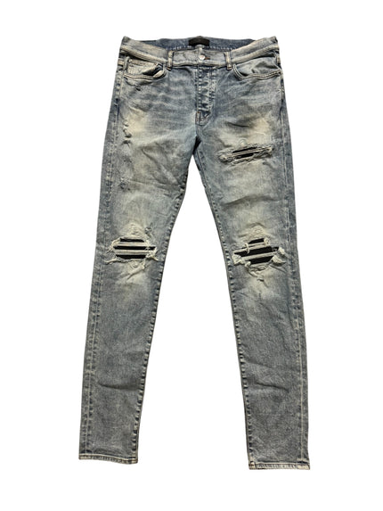 Amiri MX1 Black Patch Blue Denim