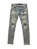 Amiri MX1 Black Patch Blue Denim